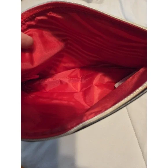 Estee Lauder Makeup Cosmetic Bag Black/White/Red  10 x 6 inches - Picture 2 of 2